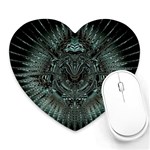 Abstract Art Fractal Artwork Heart Mousepad Front