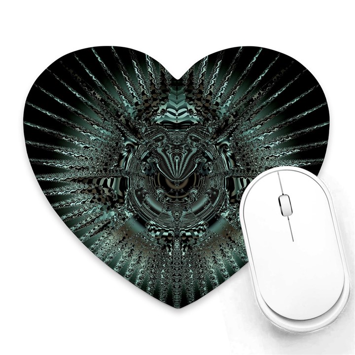 Abstract Art Fractal Artwork Heart Mousepad