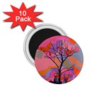 Tree Landscape Abstract Nature Colorful Scene 1.75  Magnets (10 pack)  Front