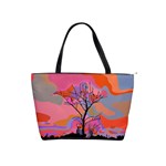 Tree Landscape Abstract Nature Colorful Scene Classic Shoulder Handbag Front