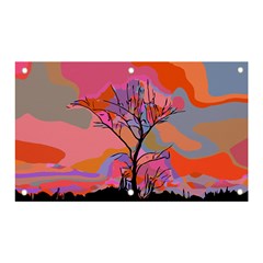 Tree Landscape Abstract Nature Colorful Scene Banner And Sign 5  X 3 