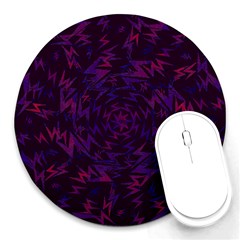 Art Pattern Design Wallpaper Background Cartoon Round Mousepad