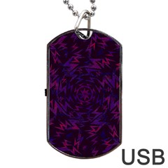 Art Pattern Design Wallpaper Background Cartoon Dog Tag Usb Flash (two Sides) by danenraven