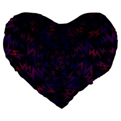 Art Pattern Design Wallpaper Background Cartoon Large 19  Premium Heart Shape Cushions