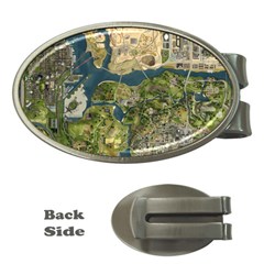 Map Illustration Grand Theft Auto Money Clips (Oval) 