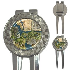 Map Illustration Grand Theft Auto 3-in-1 Golf Divots