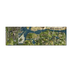 Map Illustration Grand Theft Auto Sticker Bumper (100 Pack) by danenraven