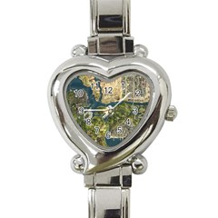 Map Illustration Grand Theft Auto Heart Italian Charm Watch