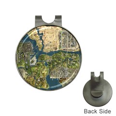 Map Illustration Grand Theft Auto Hat Clips with Golf Markers