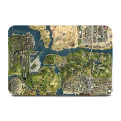 Map Illustration Grand Theft Auto Plate Mats