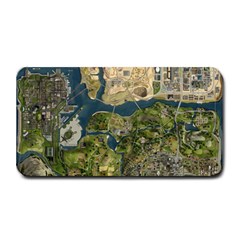 Map Illustration Grand Theft Auto Medium Bar Mat