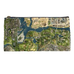 Map Illustration Grand Theft Auto Pencil Case