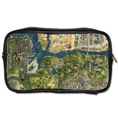 Map Illustration Grand Theft Auto Toiletries Bag (Two Sides)