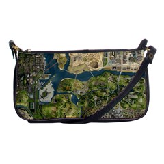 Map Illustration Grand Theft Auto Shoulder Clutch Bag