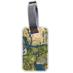 Map Illustration Grand Theft Auto Luggage Tag (two sides)