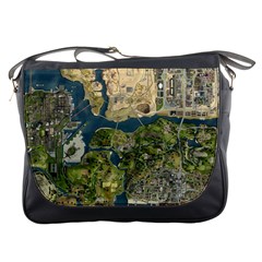 Map Illustration Grand Theft Auto Messenger Bag