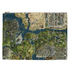 Map Illustration Grand Theft Auto Cosmetic Bag (XXL)