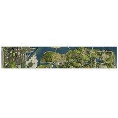 Map Illustration Grand Theft Auto Large Flano Scarf 