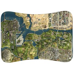 Map Illustration Grand Theft Auto Velour Seat Head Rest Cushion