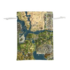 Map Illustration Grand Theft Auto Lightweight Drawstring Pouch (M)