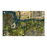 Map Illustration Grand Theft Auto Banner and Sign 5  x 3  Front