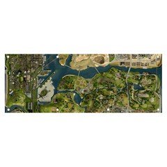 Map Illustration Grand Theft Auto Banner and Sign 8  x 3 