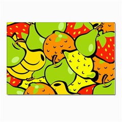 Fruit Food Wallpaper Postcard 4 x 6  (pkg Of 10) by Dutashop