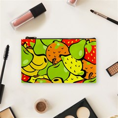 Fruit Food Wallpaper Cosmetic Bag (small) by Dutashop