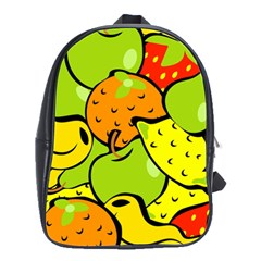 Fruit Food Wallpaper School Bag (large) by Dutashop