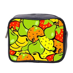 Fruit Food Wallpaper Mini Toiletries Bag (two Sides) by Dutashop