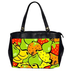 Fruit Food Wallpaper Oversize Office Handbag (2 Sides) by Dutashop