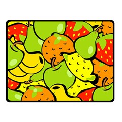 Fruit Food Wallpaper Double Sided Fleece Blanket (small)  by Dutashop