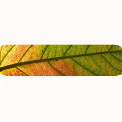 Leaf Autumn Fall Season Macro Large Bar Mat by Wegoenart