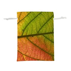 Leaf Autumn Fall Season Macro Lightweight Drawstring Pouch (s) by Wegoenart