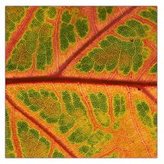 Leaf Veins Texture Autumn Fall Square Satin Scarf (36  X 36 ) by Wegoenart