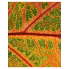 Leaf Veins Texture Autumn Fall Drawstring Bag (small) by Wegoenart