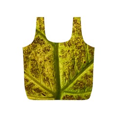 Leaf Structure Texture Background Full Print Recycle Bag (s) by Wegoenart