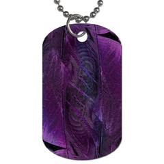 Feather Pattern Texture Form Dog Tag (one Side) by Wegoenart