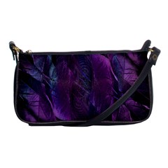 Feather Pattern Texture Form Shoulder Clutch Bag by Wegoenart