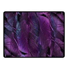 Feather Pattern Texture Form Double Sided Fleece Blanket (small)  by Wegoenart