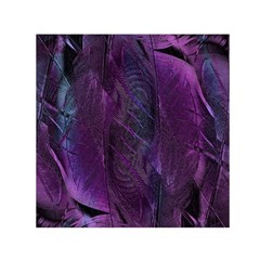 Feather Pattern Texture Form Square Satin Scarf (30  X 30 )