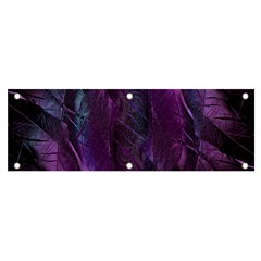 Feather Pattern Texture Form Banner And Sign 6  X 2  by Wegoenart