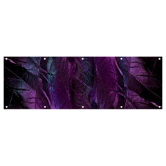 Feather Pattern Texture Form Banner And Sign 12  X 4  by Wegoenart