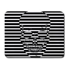 Striped-skull Demonic Skulls-stripe Small Mousepad