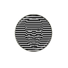 Striped-skull Demonic Skulls-stripe Hat Clip Ball Marker (4 Pack) by Casemiro