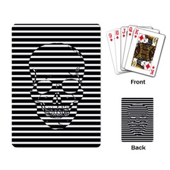 Striped-skull Demonic Skulls-stripe Playing Cards Single Design (rectangle)