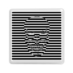 Striped-skull Demonic Skulls-stripe Memory Card Reader (square) by Casemiro