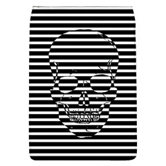 Striped-skull Demonic Skulls-stripe Removable Flap Cover (l) by Casemiro