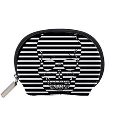 Striped-skull Demonic Skulls-stripe Accessory Pouch (small)