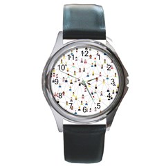 Social-media Round Metal Watch by nateshop